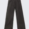 Looser Regular Waist Loose Straight Jeans – Extra Black Rinse | Cheap Monday Gb