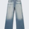 Looser Regular Waist Loose Straight Jeans – Whiped Blue | Cheap Monday Gb Looser Regular Waist Loose Straight Jeans – Whiped Blue | Cheap Monday Gb