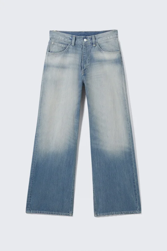 Looser Regular Waist Loose Straight Jeans – Whiped Blue | Cheap Monday Gb Looser Regular Waist Loose Straight Jeans – Whiped Blue | Cheap Monday Gb