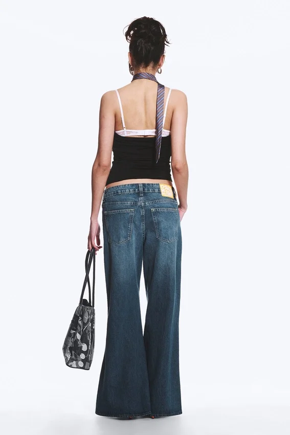 Loosy Lucie Low Rise Regular Flared Jeans – Tide Blue – Medium Blue | Cheap Monday Gb Loosy Lucie Low Rise Regular Flared Jeans – Tide Blue – Medium Blue | Cheap Monday Gb
