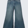Loosy Lucie Low Rise Regular Flared Jeans – Tide Blue – Medium Blue | Cheap Monday Gb Loosy Lucie Low Rise Regular Flared Jeans – Tide Blue – Medium Blue | Cheap Monday Gb