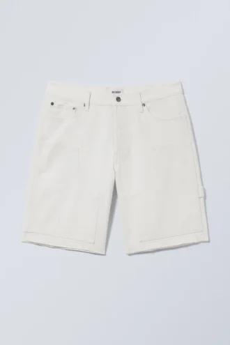 Low Carpenter Denim Shorts – Dusty White