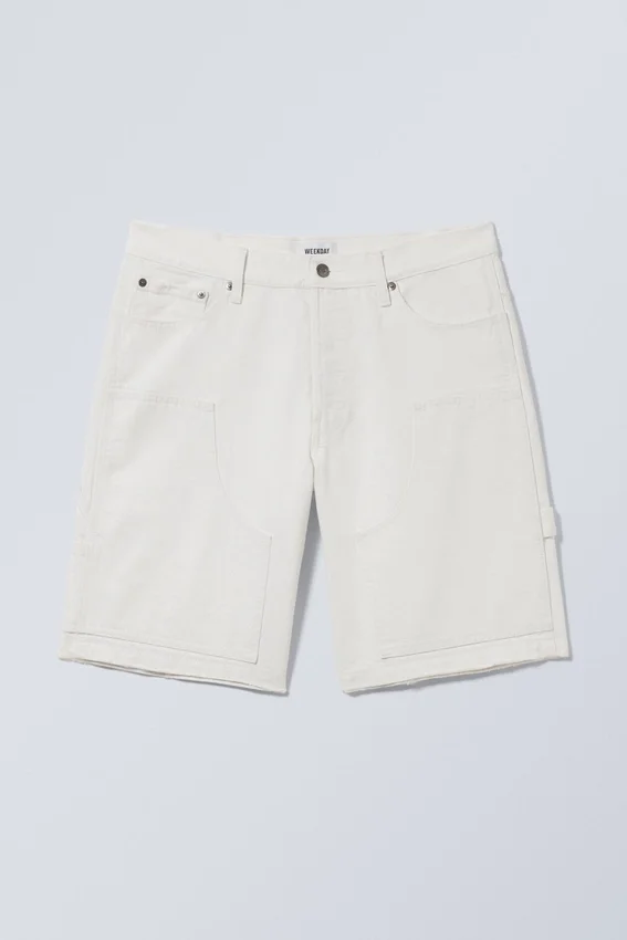 Low Carpenter Denim Shorts – Dusty White Low Carpenter Denim Shorts – Dusty White