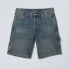 Low Carpenter Denim Shorts – Steel Blue Low Carpenter Denim Shorts – Steel Blue