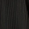 Low Flared Suit Trousers – Striped Black Low Flared Suit Trousers – Striped Black