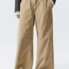 Low Rise Baggy Ripstop Trousers – Beige Low Rise Baggy Ripstop Trousers – Beige