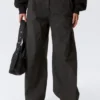 Low Rise Baggy Ripstop Trousers – Dark Grey Low Rise Baggy Ripstop Trousers – Dark Grey
