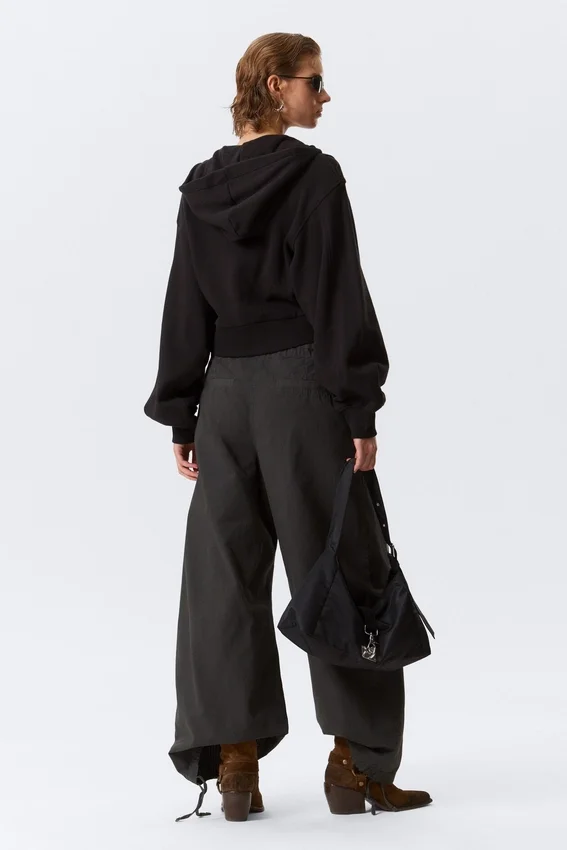 Low Rise Baggy Ripstop Trousers – Dark Grey Low Rise Baggy Ripstop Trousers – Dark Grey