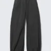 Low Rise Baggy Ripstop Trousers – Dark Grey Low Rise Baggy Ripstop Trousers – Dark Grey