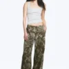 Low Rise Baggy Ripstop Trousers – Khaki Green – Camo Low Rise Baggy Ripstop Trousers – Khaki Green – Camo