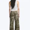 Low Rise Baggy Ripstop Trousers – Khaki Green – Camo Low Rise Baggy Ripstop Trousers – Khaki Green – Camo