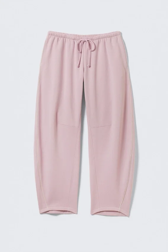 Low Rise Barrel Leg Sweatpants – Light Dusty Pink Low Rise Barrel Leg Sweatpants – Light Dusty Pink