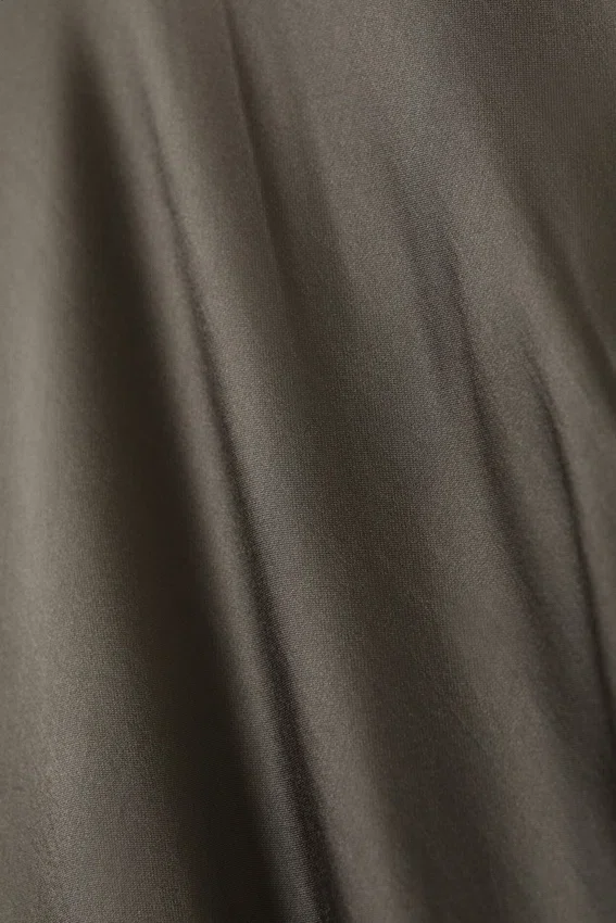 Low Rise Bias-Cut Satin Maxi Skirt – Dark Mole Low Rise Bias-Cut Satin Maxi Skirt – Dark Mole