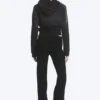 Low Rise Bootcut Jersey Trousers – Black Low Rise Bootcut Jersey Trousers – Black