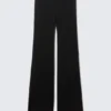 Low Rise Bootcut Jersey Trousers – Black Low Rise Bootcut Jersey Trousers – Black