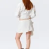 Low Rise Bow Detail Mini Wrap Skirt – Off-White Low Rise Bow Detail Mini Wrap Skirt – Off-White