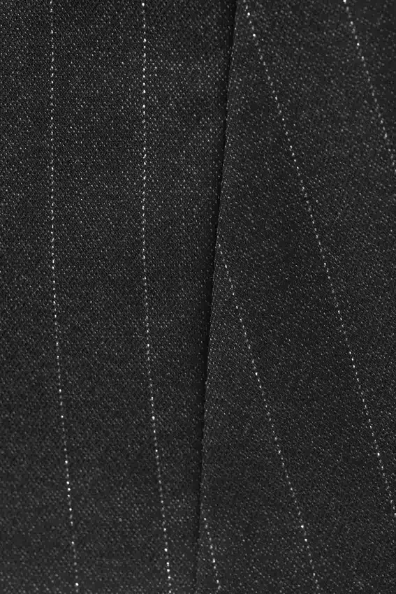 Low Rise Brushed Twill Mini Skirt – Dark Grey – Metallic Stripe Low Rise Brushed Twill Mini Skirt – Dark Grey – Metallic Stripe