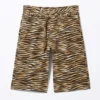 Low Rise Cargo Cotton Twill Jorts – Tiger-Striped Low Rise Cargo Cotton Twill Jorts – Tiger-Striped