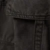 Low Rise Cargo Strap Twill Trousers – Dark Grey Low Rise Cargo Strap Twill Trousers – Dark Grey