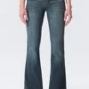 Low Rise Embellished Flared Jeans – Embellished Blue – Dark Blue Low Rise Embellished Flared Jeans – Embellished Blue – Dark Blue