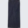 Low Rise Fitted Denim Maxi Skirt – Blue Rinse – Dark Blue Low Rise Fitted Denim Maxi Skirt – Blue Rinse – Dark Blue