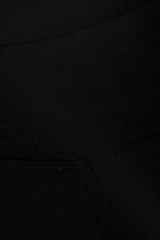 Low Rise Flared Jersey Trousers – Black