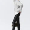 Low Rise Flared Stretch Trousers – Black Low Rise Flared Stretch Trousers – Black