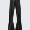 Low Rise Flared Stretch Trousers – Black Low Rise Flared Stretch Trousers – Black