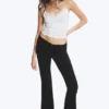 Low Rise Flared Suit Trousers – Black Low Rise Flared Suit Trousers – Black
