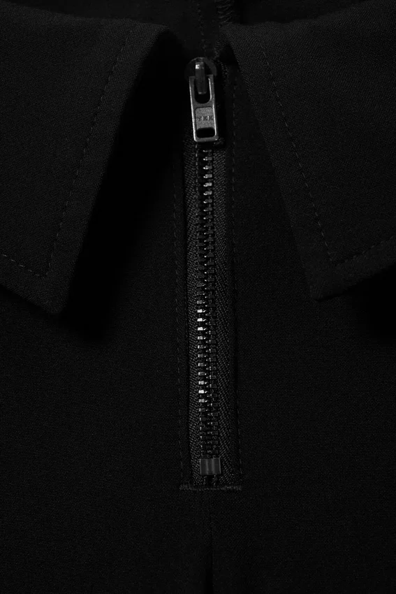 Low Rise Flared Suit Trousers – Black Low Rise Flared Suit Trousers – Black