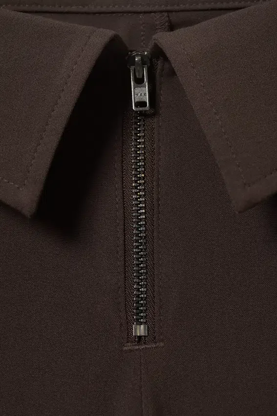 Low Rise Flared Suit Trousers – Dark Brown Low Rise Flared Suit Trousers – Dark Brown