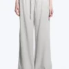 Low Rise Linen-Blend Trousers – Light Grey Low Rise Linen-Blend Trousers – Light Grey
