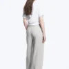 Low Rise Linen-Blend Trousers – Light Grey Low Rise Linen-Blend Trousers – Light Grey