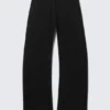 Low-Rise Loose Barrel Suiting Trousers – Black Low-Rise Loose Barrel Suiting Trousers – Black