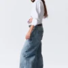 Low Rise Loose Barrel Workwear Jeans – Mid Blue – Medium Blue Low Rise Loose Barrel Workwear Jeans – Mid Blue – Medium Blue