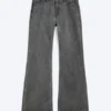 Low Rise Loose Bootcut Trousers – Dark Grey Low Rise Loose Bootcut Trousers – Dark Grey