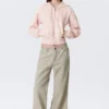 Low Rise Loose Bootcut Trousers – Light Mole Low Rise Loose Bootcut Trousers – Light Mole