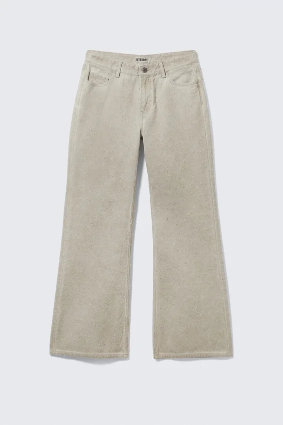 Low Rise Loose Bootcut Trousers – Light Mole Low Rise Loose Bootcut Trousers – Light Mole