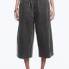 Low Rise Loose Cropped Trousers – Dark Grey Low Rise Loose Cropped Trousers – Dark Grey