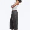 Low Rise Loose Cropped Trousers – Dark Grey Low Rise Loose Cropped Trousers – Dark Grey
