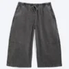 Low Rise Loose Cropped Trousers – Dark Grey Low Rise Loose Cropped Trousers – Dark Grey