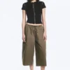 Low Rise Loose Cropped Trousers – Dark Mole Low Rise Loose Cropped Trousers – Dark Mole