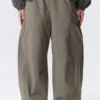 Low Rise Loose Pull-On Trousers – Grey Low Rise Loose Pull-On Trousers – Grey