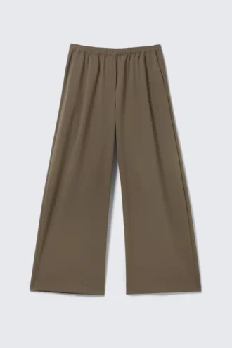 Low Rise Loose Suiting Trousers – Dark Mole