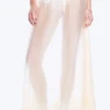 Low Rise Lyocell Maxi Skirt – Transparent Off-White Low Rise Lyocell Maxi Skirt – Transparent Off-White