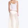 Low Rise Lyocell Maxi Skirt – Transparent Off-White Low Rise Lyocell Maxi Skirt – Transparent Off-White