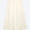 Low Rise Lyocell Maxi Skirt – Transparent Off-White Low Rise Lyocell Maxi Skirt – Transparent Off-White
