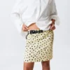 Low Rise Midi Skirt – Light Yellow – Dots Low Rise Midi Skirt – Light Yellow – Dots