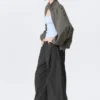 Low Rise Pull-On Ripstop Trousers – Dark Grey Low Rise Pull-On Ripstop Trousers – Dark Grey