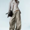 Low Rise Pull-On Ripstop Trousers – Light Dusty Mole Low Rise Pull-On Ripstop Trousers – Light Dusty Mole
